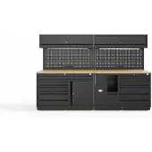 HBM système d'atelier modulaire 10 pièces, noir