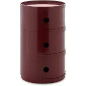 Kartell New Componibili Big 3 Elements | Burgundy
