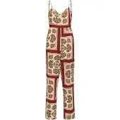 ONLY Combinaison 'ONLNova' beige / marron / rouge