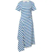 s.Oliver Robe bleu / blanc