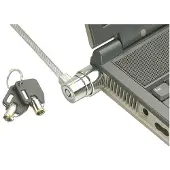 Lindy Câble de sécurité pour ordinateur portable, Barrel Key Lock, Sécurité notebook, Noir