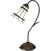 Clayre & Eef Lampe de table Tiffany 48 cm Marron Blanc Polyrésine