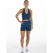 Divina Pantalon de sport 'Sleek' bleu marine / blanc