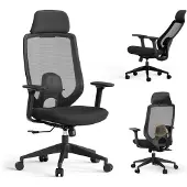 Sense7 Krzesło biurowe SENSE7 Nakai Czarne (44.80 - 54.60 cm)