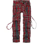 Banned Pantalon en toile Gothic de - Avengence Check - S - 4XL - pour Homme - rouge - Taille L