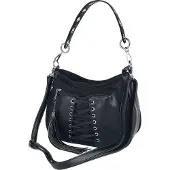 Banned Sac à main de - Sac Avec Laçages - pour Femme - noir - Taille Standard