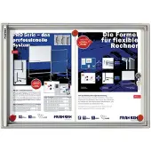 Franken Vitrine d'affichage x-tra!Line 2 x DIN A4 intérieur magnétique et sec