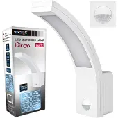 MasterLed Lampe d’extérieur blanche Diron avec capteur