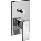 Paffoni Level - Mitigeur douche encastré avec corps et interrupteur, chromé LES015CR