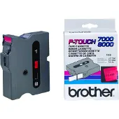 Brother TX-451 - (24 mm) - Noir sur rouge - Ruban