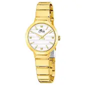 Lotus Montre à affichage analogique 'Watch Old Money - Quartz watch movement - Watch case thickness: 7.4 mm - Watch case width: 26.5 mm' or