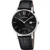 Candino Hommes Montre analogique Classic Elegant Montre en cuir noir UC4724/3