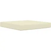 vidaXL Coussin de canapé d'extérieur 3 pcs Crème Polyester