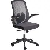 Beliani Chaise De Bureau Overlord Tissu Noir