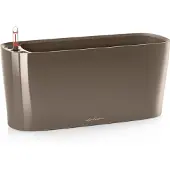 Lechuza Pot De Table Delta 20 - Kit Complet, Taupe Brillant 40 Cm