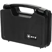 MFH Mallette pour pistolet, plastique, petite, verrouillable, noire