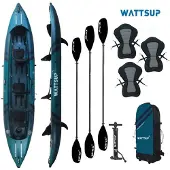 Wattsup Cod 3p Inflatable Kayak Bleu