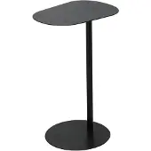 Koopman Table pliante en métal noir 35 x 53 cm