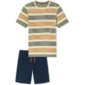 Schiesser Pyjama court 'Casual Nightwear' mélange de couleurs
