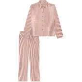 Schiesser Pyjama 'Selected Premium' rouge / blanc
