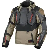 Macna Tryton pour hommes Veste en cuir et tissu Noir/Olive M