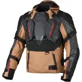 Macna Tryton, veste textile imperméable ,Marron/Noir ,S
