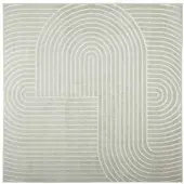 vidaXL Tapis de salon PALMERAS Vert 240 x 240 cm Polyester