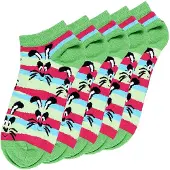 Unabux Chaussettes bleu clair / vert / rose / noir / blanc