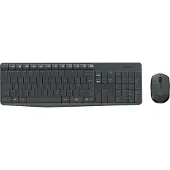Logitech Mk235 Wireless Keyboard And Mouse English Argenté