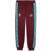 Puma Pantalon de sport 'Portugal KING Anthem' bleu cyan / rouge rubis / blanc