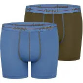 Sloggi - Caleçons pour hommes - Lot de 2 & Taille M - Avec ceinture élastique et coupe sportive - Pour un usage quotidien - Mélange de coton multicolore