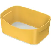 Leitz 5264-00-19 Bac à ustensiles My Box Cosy, DIN A5, jaune/gris clair