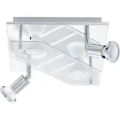 Eglo Lampe de plafond Cabo-C chrome carré