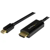 StarTech.com Câble adaptateur Mini DisplayPort vers HDMI - - 5 m - 4K 30 Hz - Noir - Plug and Play