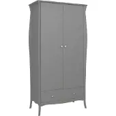 Ebuy24 Simon armoire de rangement 1 tiroir 2 portes gris.