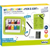 Beleduc Tableau magnétique Pick & Sort 2-en-1