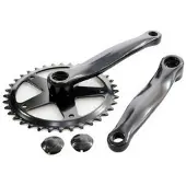 Vinty Pédalier 36T ST 1/8" - manivelle 152 mm - Noir
