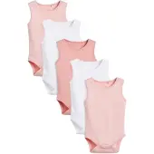 Next Barboteuse / body rose / pitaya / blanc