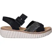 Bonprix Sandalen Plat Sandalen Plat - Zwart - Maat 41