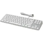 Matias Wired Keyboard QWERTY without Numpad for MacBook silver