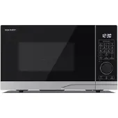 Sharp YC-PC284AE-S Micro-ondes avec gril et convection (air chaud) Micro-ondes : 900W, gril : 1250W, air chaud : 2200W, 10 niveaux de puissance, argenté