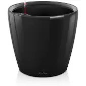 Lechuza Classico Premium Ls 21 - Kit Complet, Noir Brillant Ø 21 X 20