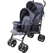 Big Buy Cooking BAMBISOL poussette à deux étages - 6-36 mois pour le siège avant (max. 15 kg) et 0-36 mois (max. 15 kg) pour le siège arrière