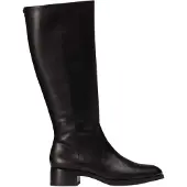 Wonders pour femme. D-1803_5121_5792 Bottes en Cuir Bonjour 03 Noir (37), 1 à 3 cm, Fermeture éclair, Casuel, Classique