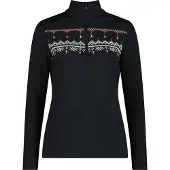 CMP 35l0396 Half Zip Sweatshirt Noir 2XS Femme