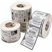 Zebra 3011713 - (102 mm x 152 mm) 4 rouleaux - Noir sur blanc - Étiquette