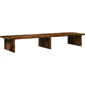 vidaXL Support d'écran chêne fumé 100x27x15 cm bois composite