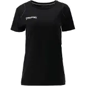Spalding T-shirt fonctionnel 'Essential' noir / blanc naturel