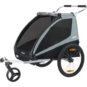Thule - Remorque pour vélo 2 places convertible en poussette - Coaster XT Blue - Bleu
