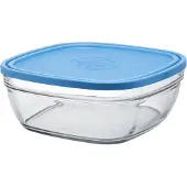 Duralex Salad Bowl Stackable Lys With Square Lid 23x23x9 Cm Clair